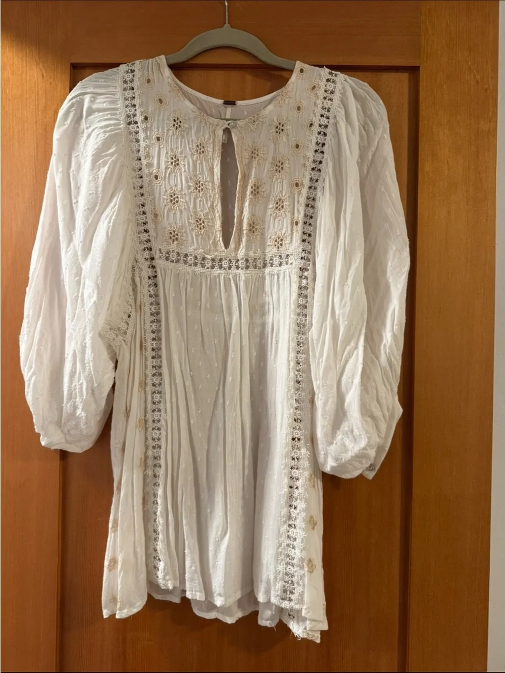 Free People Boho Embroidered top / dress / cover-up